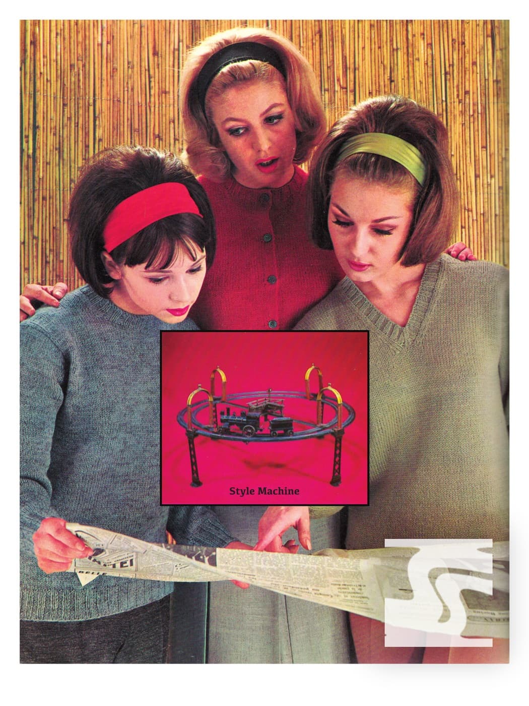 Sweater Gals with Train · (8 1/2" x 11" Glossy Photo Print)