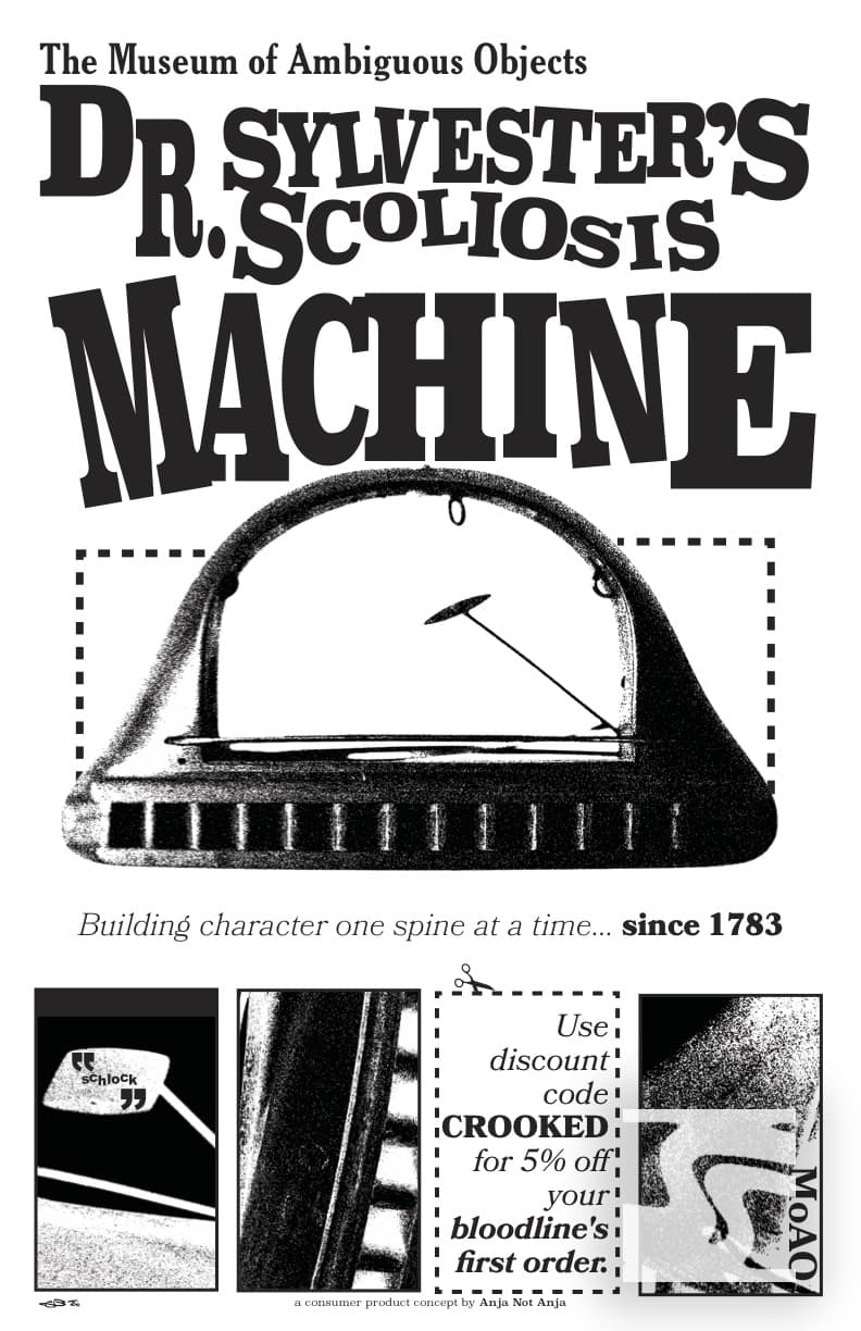 Dr. Sylvester's Scoliosis Machine · (11" x 17" Cover Stock)