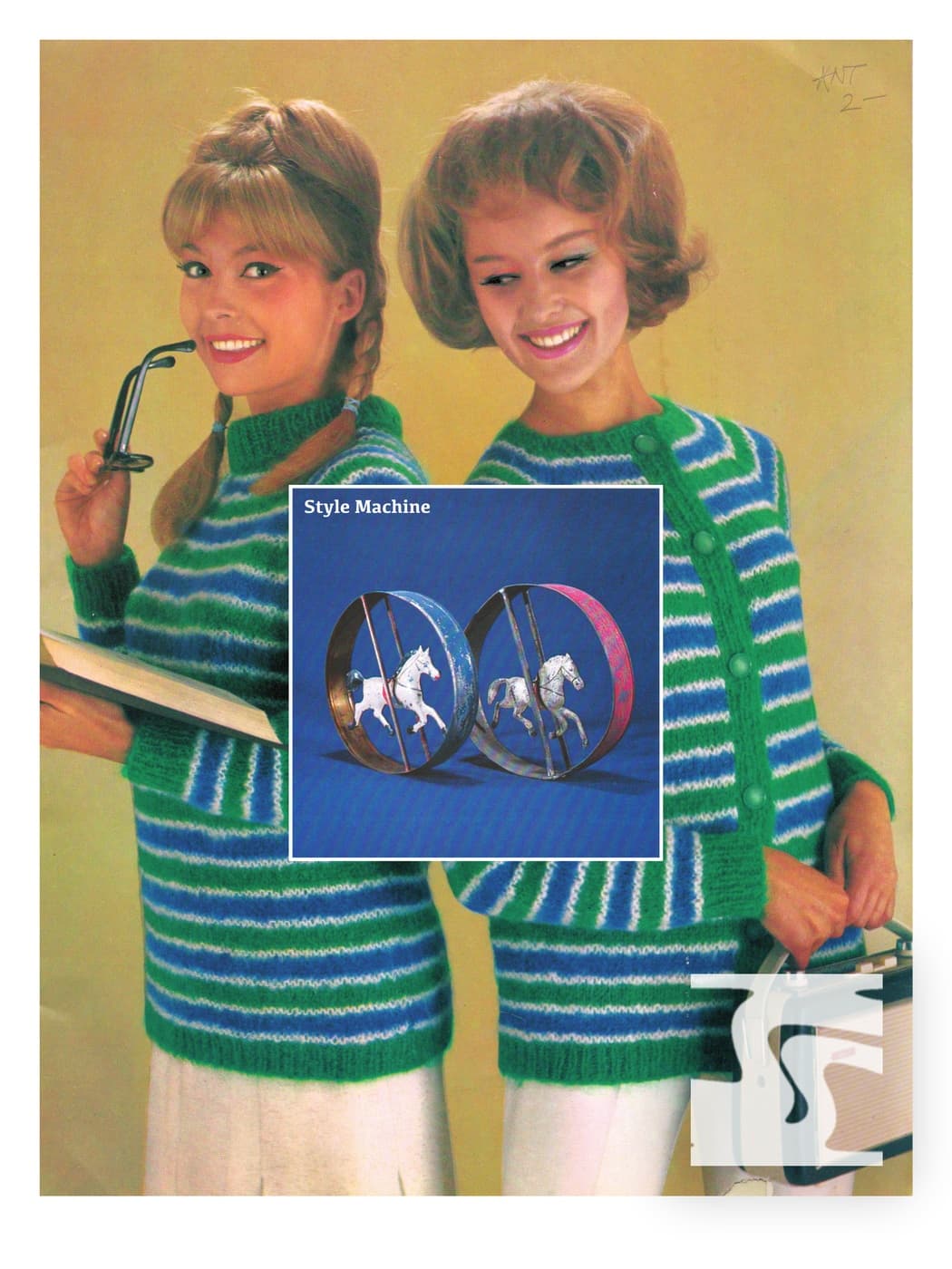 Sweater Gals with Horses · (8 1/2" x 11" Glossy Photo Print)